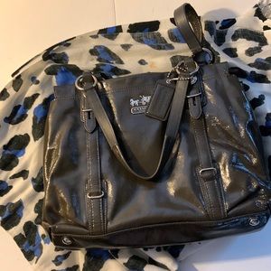 Beautiful black coach satchel